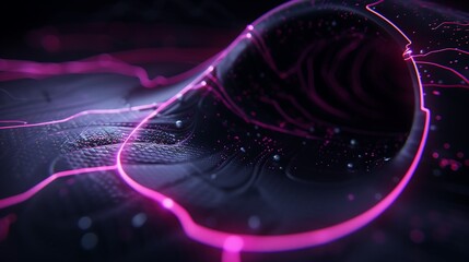 Poster - abstract futuristic cyber tech wallpaper background