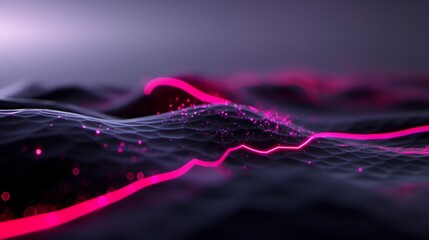 Poster - abstract futuristic cyber tech wallpaper background