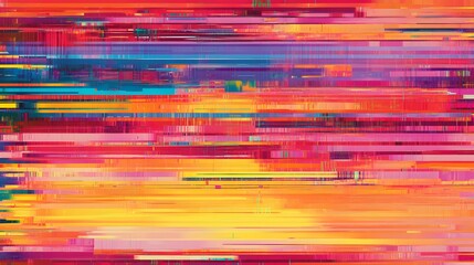 Poster - Vibrant abstract color patterns digital art modern design creative space close-up visual expression