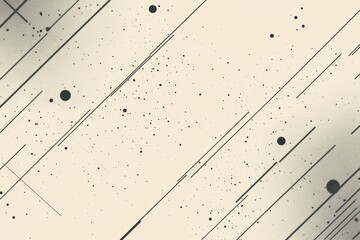 Leinwandbilder - Abstract illustration showcasing dynamic lines and circular shapes against a light background. Generative AI