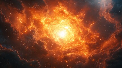 Wall Mural - Nebula and stars abstract explosion in the space wallpaper background photo.
