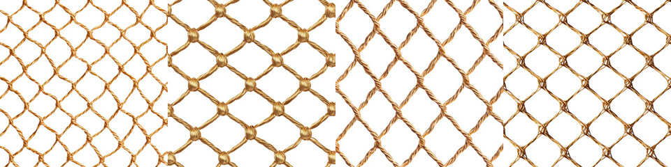 Seamless repeating abstract geometric pattern design with rusty metallic copper colored interlocking diamond shaped lattice grid mesh or net texture