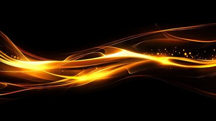 Wall Mural - A beautiful display of glowing light streaks swirling through the darkness, creating an ethereal dance of light.