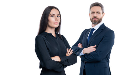 partnership concept. partner team. successful partnership. business team success. business partner isolated on white. two businesspeople in suit. business teamwork and collaboration. male colleague