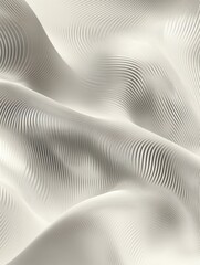 Leinwandbilder - Soft curves and gentle waves in a light fabric create a serene visual experience in flowing texture art. Generative AI