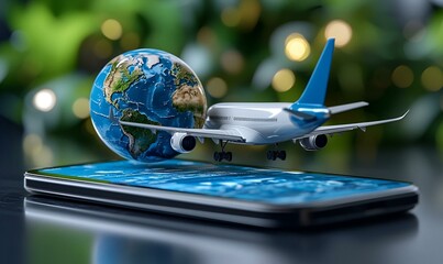 Poster - Online travel ticket booking, user-friendly interface, seamless navigation, modern technology, convenience in travel planning, digital transactions