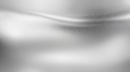 Fototapete - A light gray gradient texture background featuring a smooth transition from light to dark shades, complemented by elements of glass and silver metal. This elegant and minimalist design creates a clean