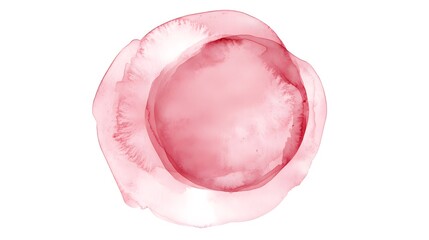 Poster - Abstract Red Watercolor Circle Design
