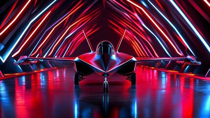 Poster - Hypersonic Aircraft Testing Facility, advanced technology hub, aerodynamic research, cutting-edge wind tunnel, innovative aerospace engineering.