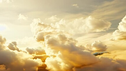 yellow clouds in the beautiful sky