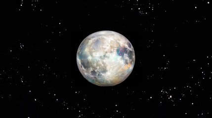 Wall Mural - Earthrise: A breathtaking view of planet Earth, suspended in the inky blackness of space, surrounded by a scattering of distant stars.