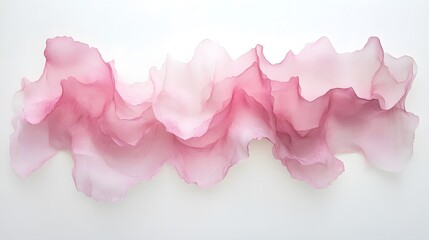 Poster - Abstract Pink Wave Forms Art Design