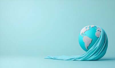 Poster - Global Interconnectedness Concept, a visual representation of interconnected systems and cultures, illustrating unity and diversity in a global context.