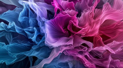 Poster - Abstract fluid designs with rippling effects digital art colorful environment artistic viewpoint contemporary concept