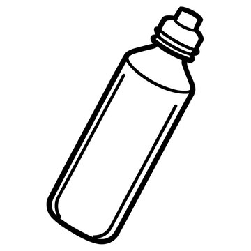 Elegant Water Bottle Vector Illustration