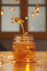 Sticker - Honey Jar Pouring