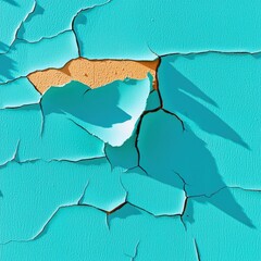Poster - Rugged grunge surfaces with peeling paint urban environment low angle shot moody shadows for artistic exploration