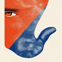 Poster - Biometric authentication illustrations digital art modern technology creative environment abstract viewpoint
