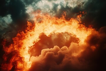 Wall Mural - Fire in Sky