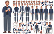 © tynyuk - Business man character constructor. CEO or senior manager of a company. Set of different positions of arms legs body and head for creating animation © tynyuk - Business man character constructor. CEO or senior manager of a company. Set of different positions of arms legs body and head for creating animation