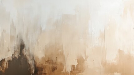 Wall Mural - Abstract Beige Brown Textured Acrylic Painting