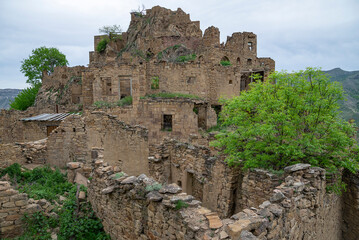 Wall Mural - Gamsutl, ruins of an abandoned village. Republic of Dagestan, Russia