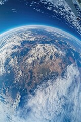Wall Mural - space station earth view