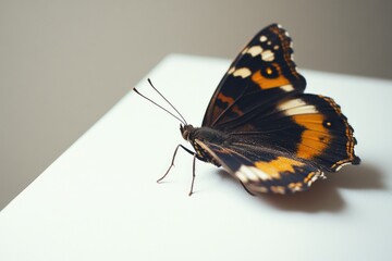 Poster - Butterfly on table