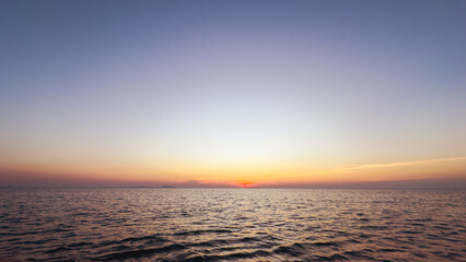 Wall Mural - sunset over the sea