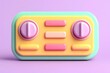 © tonstock - Colorful retro radio on a soft pastel background, perfect for music-themed designs or nostalgic projects.