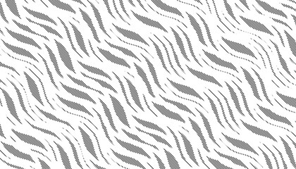 Poster - Black and white abstract smooth pattern for sporty background and jersey design. Fully editable vector element. Vector Format Illustration 