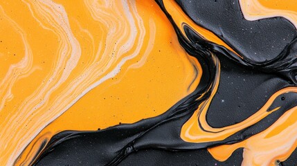 Poster - Abstract swirling galaxy patterns dark void background closeup detail vibrant colors artistic concept