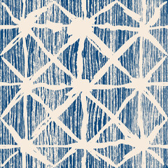 abstract seamless pattern in blue and gray. vector shibori spotty seamless print. organic hipster wa