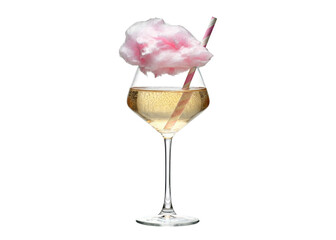 signature drink cotton candy prosecco