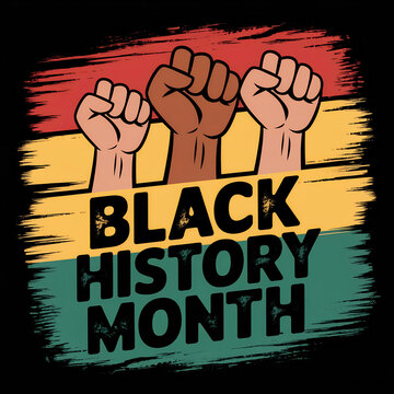 Black history month poster design