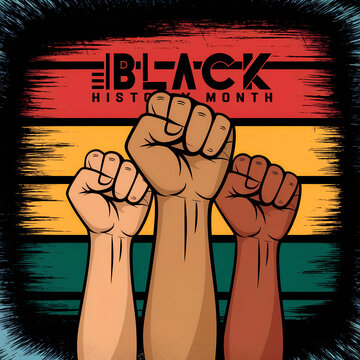 Black history month poster design