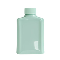 Wall Mural - Simple and modern mint bottle design transparent background isolated png