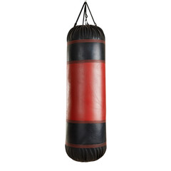 Durable punching bag for fitness training sessions. transparent background isolated png