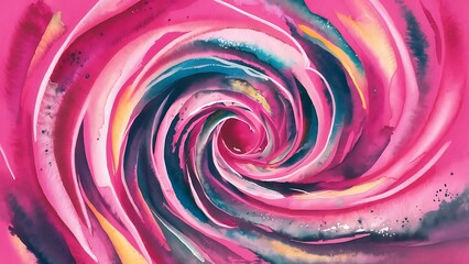  Abstract pink watercolor background