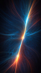 Wall Mural - The quantum field, a swirling dance of energy and matter