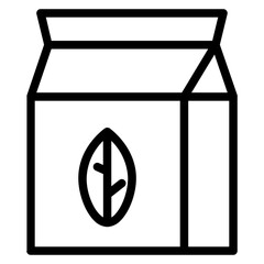 Poster - Box Pack Message Line Icon