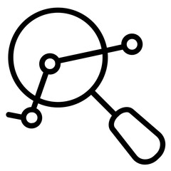 Poster - Office Search Business Line Icon