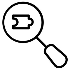 Poster - Office Search Business Line Icon