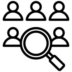 Poster - Resourcing Outline Icon