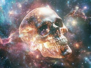 Wall Mural - Galactic Skull