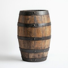 Wall Mural - Wooden Barrel White Floor