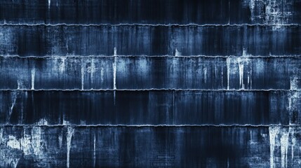 Wall Mural - A navy-blue grunge textured surface of a wall in seamless loop animation, showing faint weathering marks that seem to glow and fade rhythmically. 