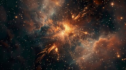 a photo of fireworks exploding against a backdrop