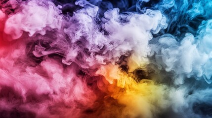 Aufkleber - Ethereal color dispersion in clouds abstract art digital creation soft tones aesthetic viewpoint dreamlike concept
