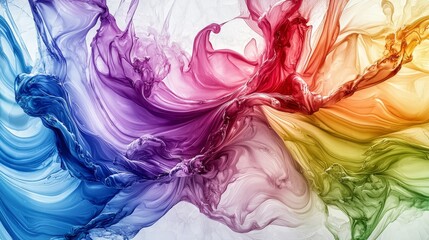 Poster - Visual delight in vibrant fantasy abstract art colorful marble textures from a dynamic creative studio viewpoint
